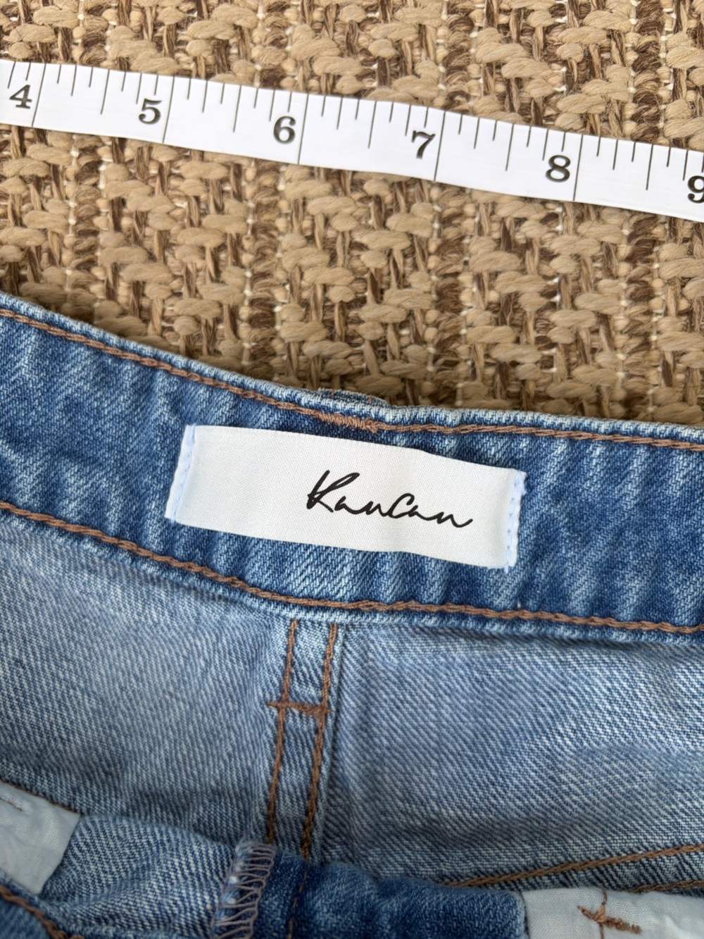 Kancan Denim High-Waist Shorts - Picture 2 of 6